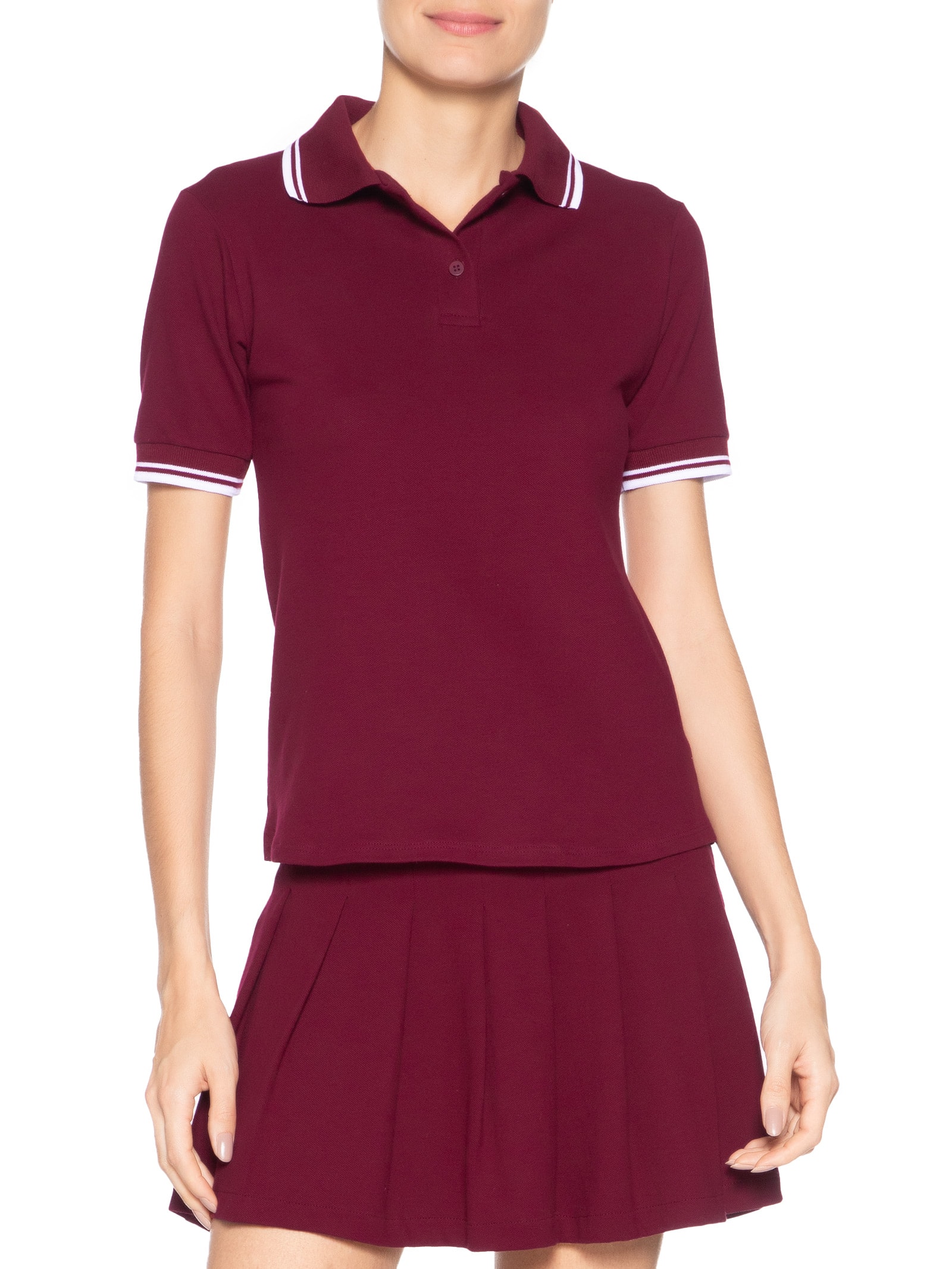 Blusa Feminina Polo Vermelho Market 33