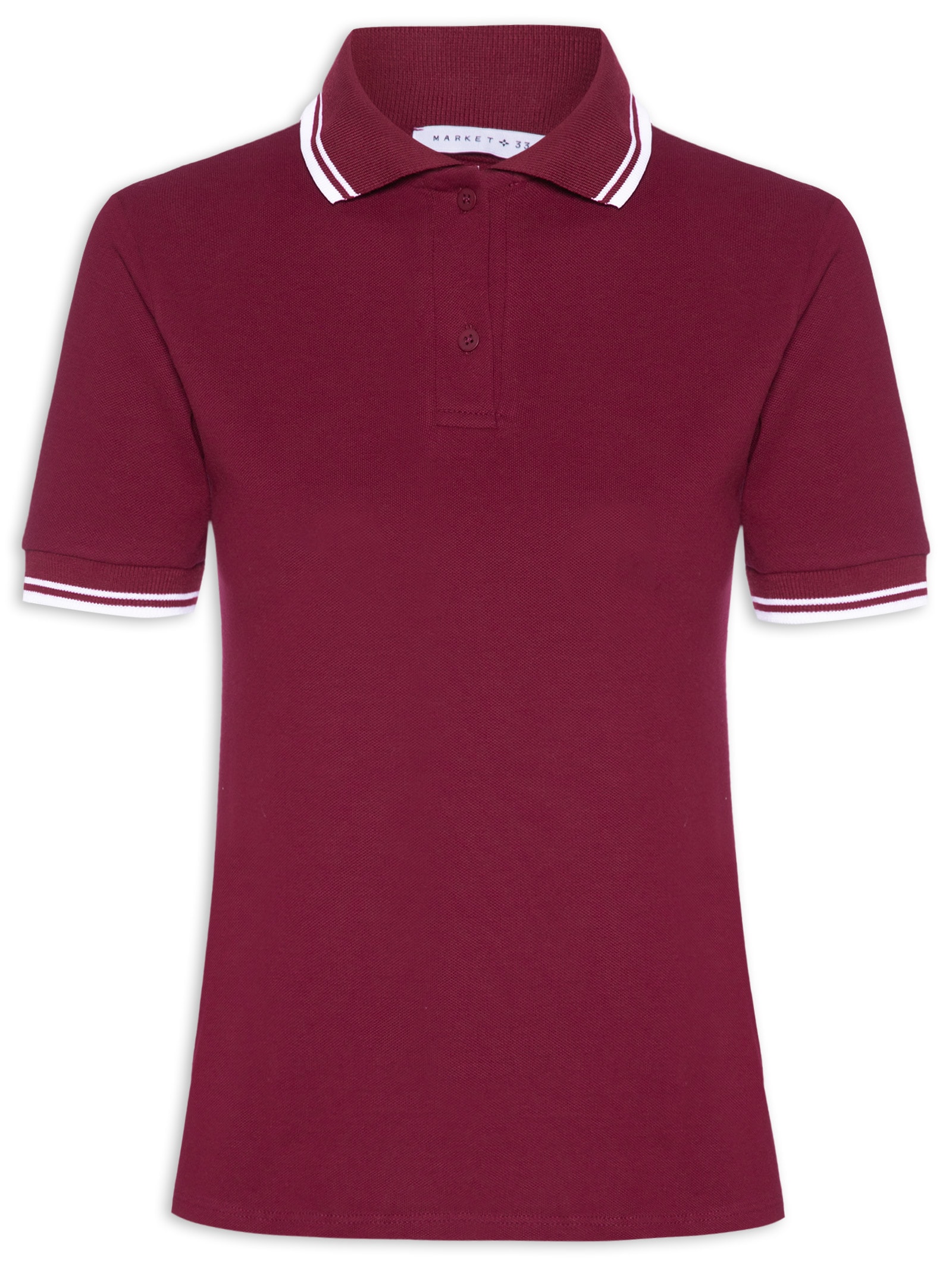 Blusa Feminina Polo Vermelho Market 33