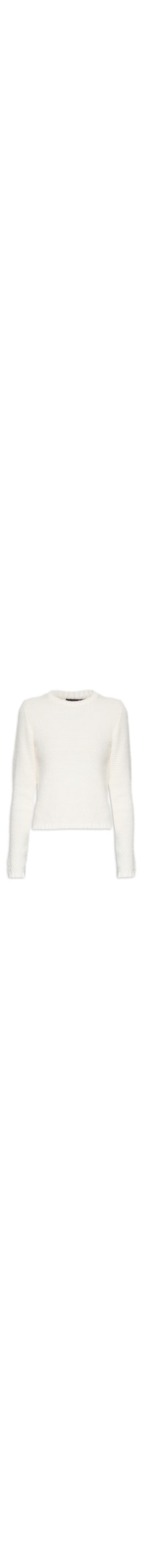 Blusa Feminina Ponto Pipoca Tricot - Off White