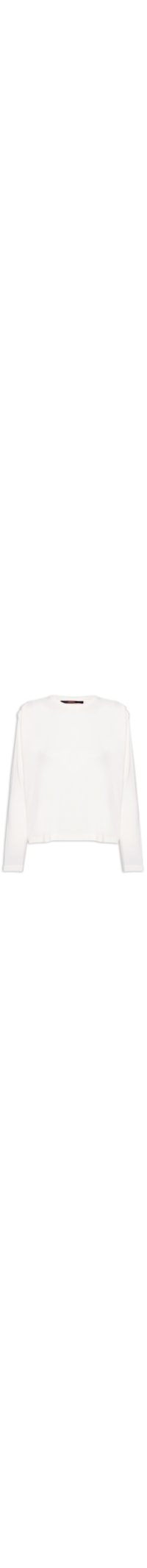 Blusa Feminina Pregas Ombro - Branco