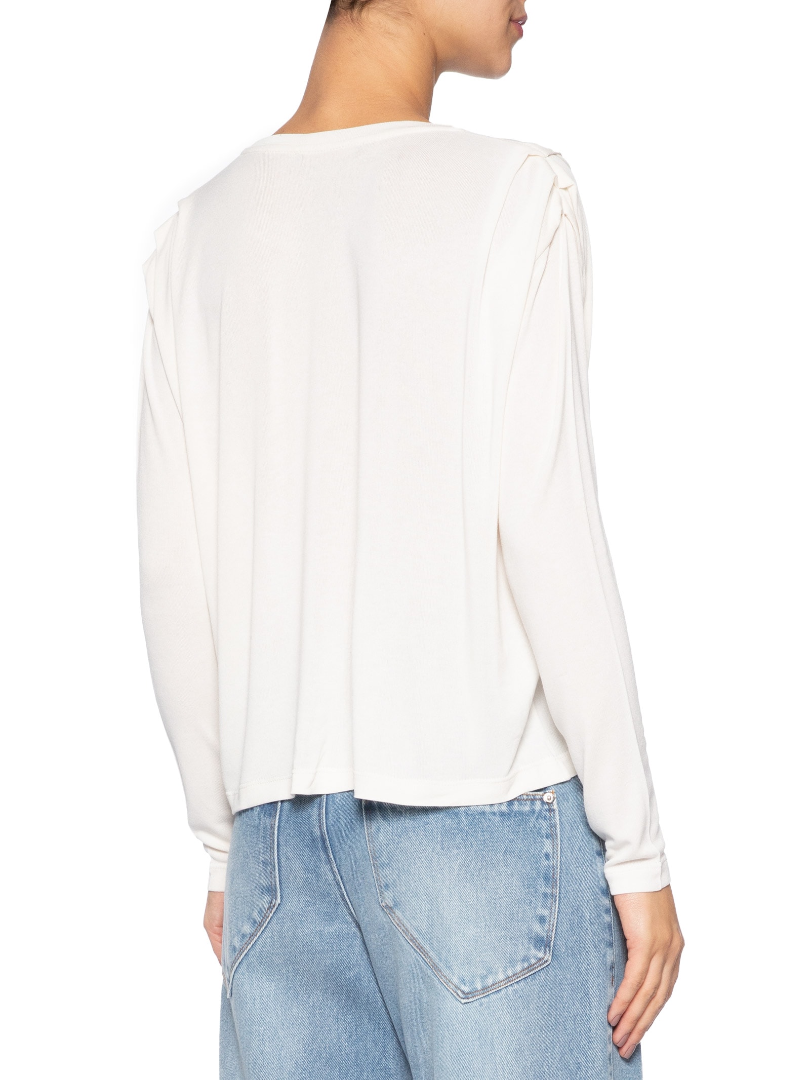 Blusa Feminina Pregas Ombro Branco Animale