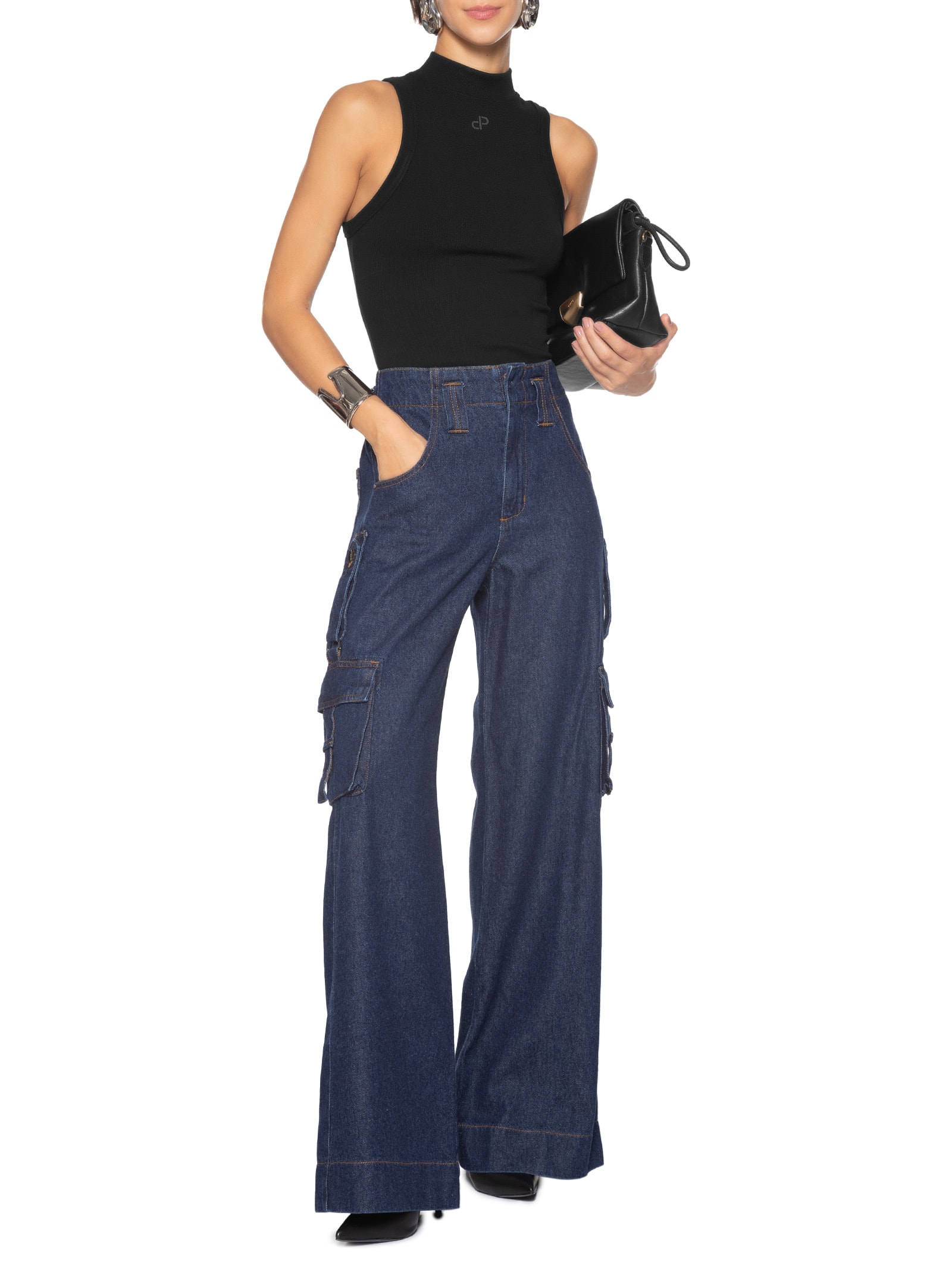 Blusa Feminina Preto Open