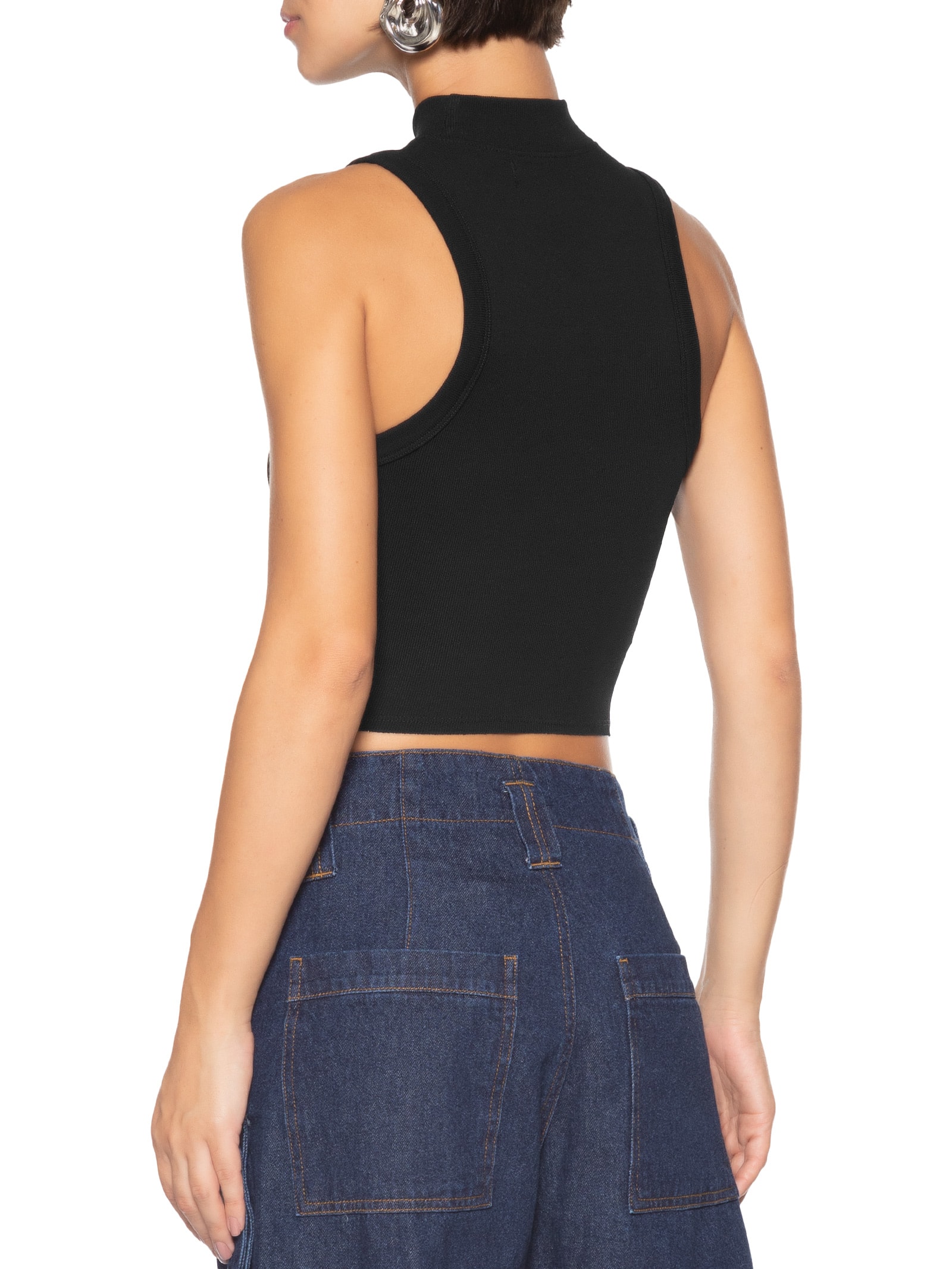 Blusa Feminina Preto Open