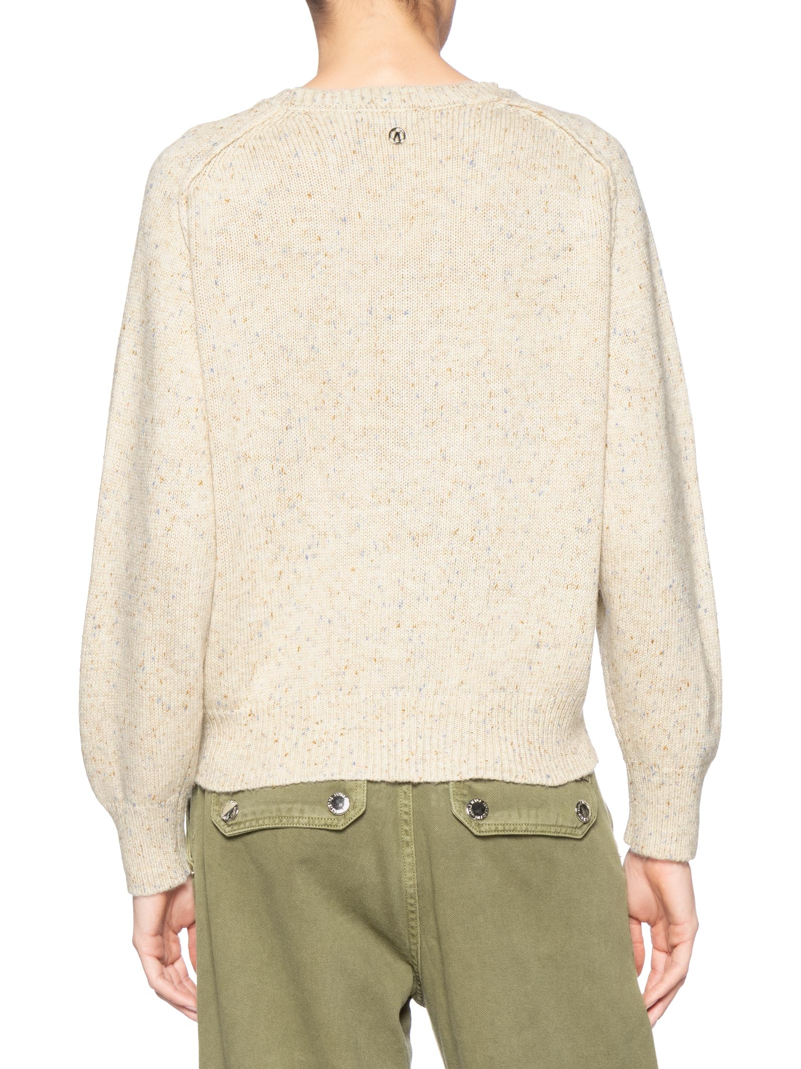 Blusa Feminina Pull De Tricot Bege Animale Jeans