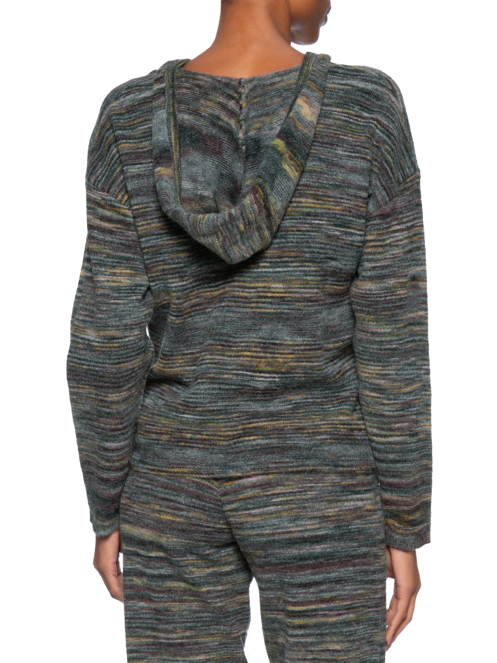 Blusa Feminina Pull Tricot Blurred Azul Maria Filó