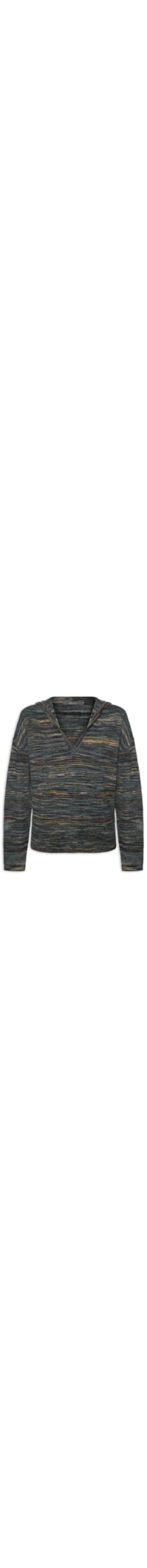 Blusa Feminina Pull Tricot Blurred - Azul