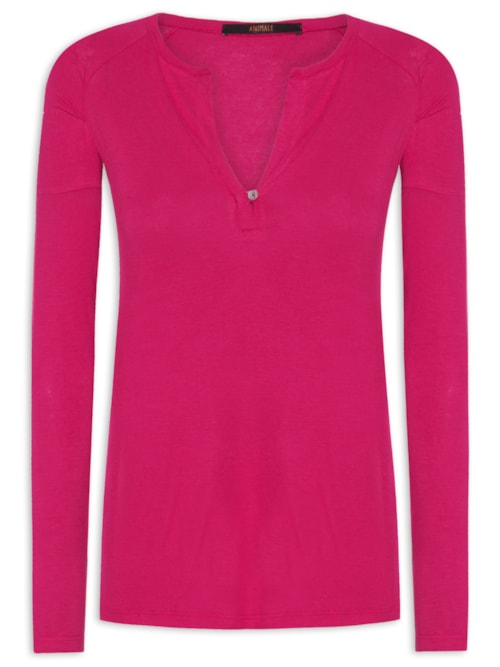 Blusa Feminina Raglan Desconstruída Basic – Rosa