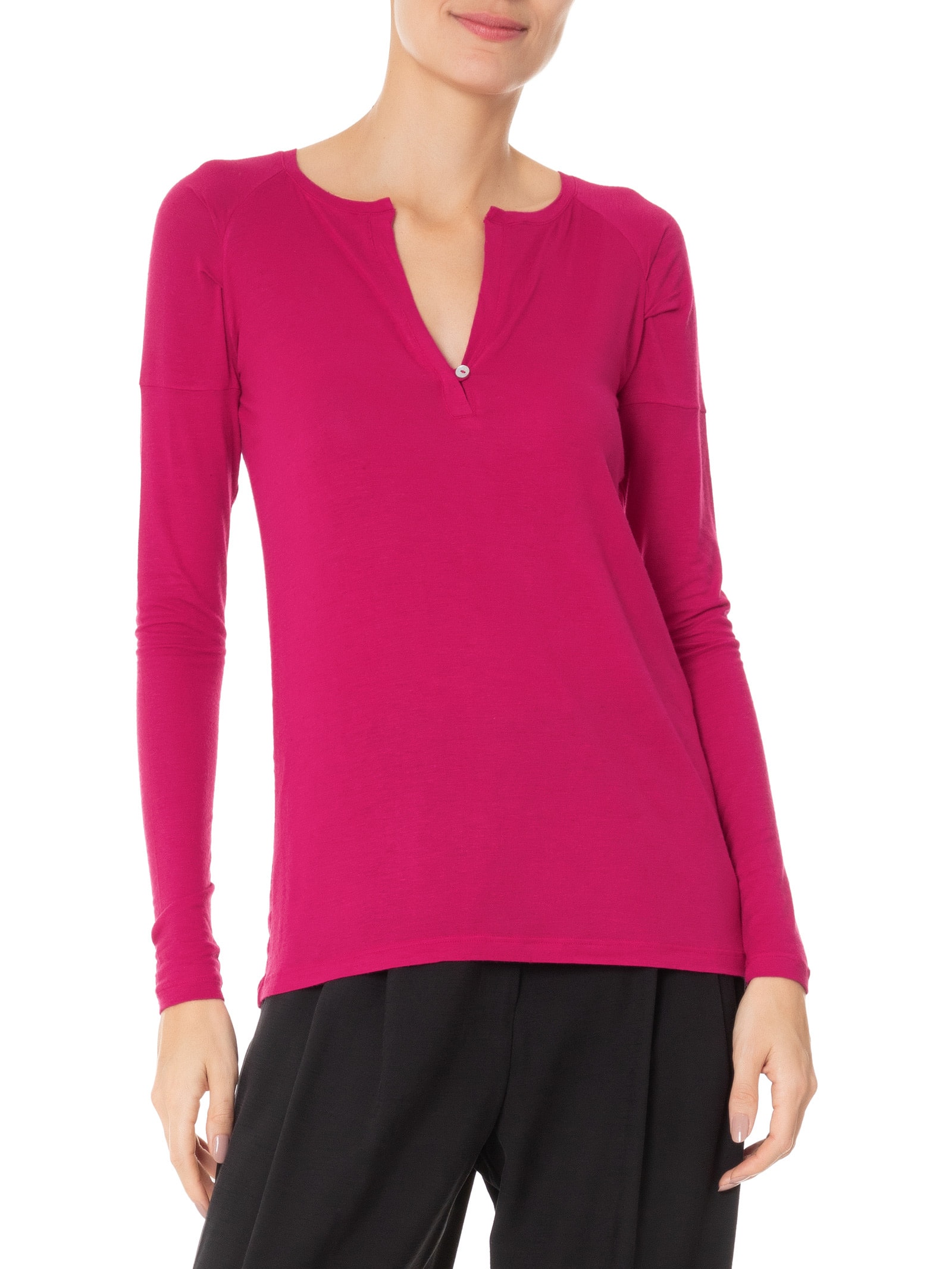 Blusa Feminina Raglan Desconstruída Basic Rosa Animale