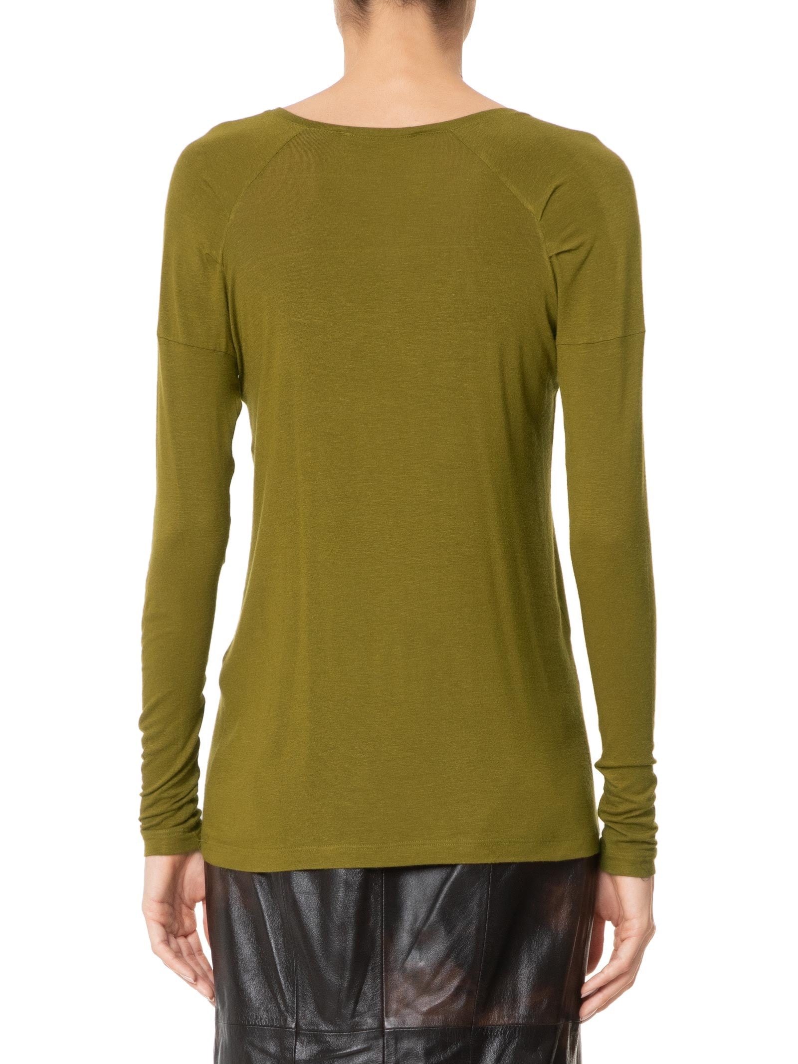 Blusa Feminina Raglan Desconstruída Basic Verde Animale