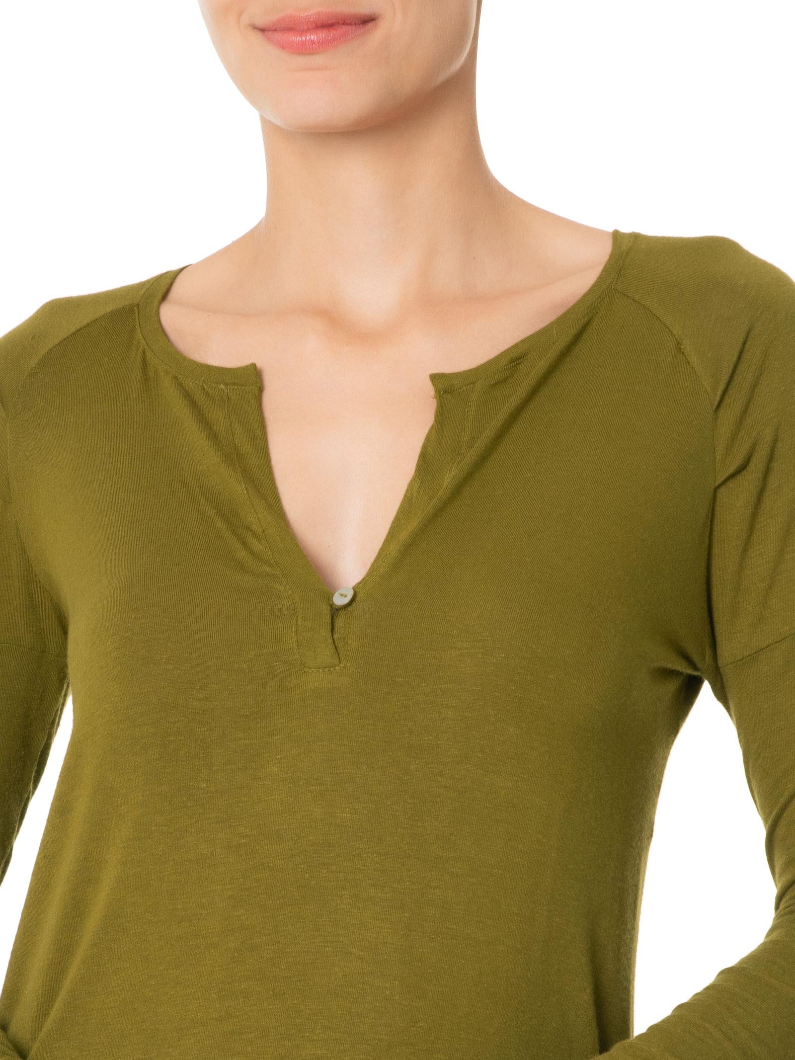 Blusa Feminina Raglan Desconstruída Basic Verde Animale