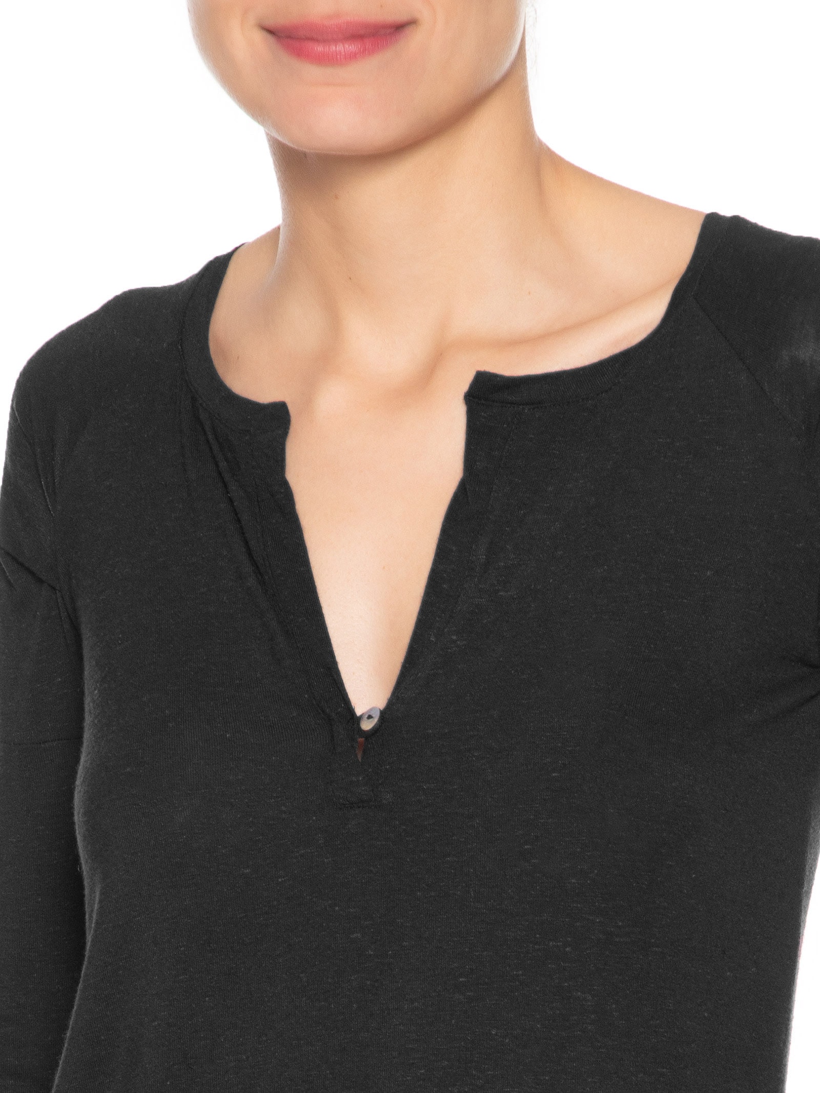 Blusa Feminina Raglan Desconstruída Básica Preto Animale