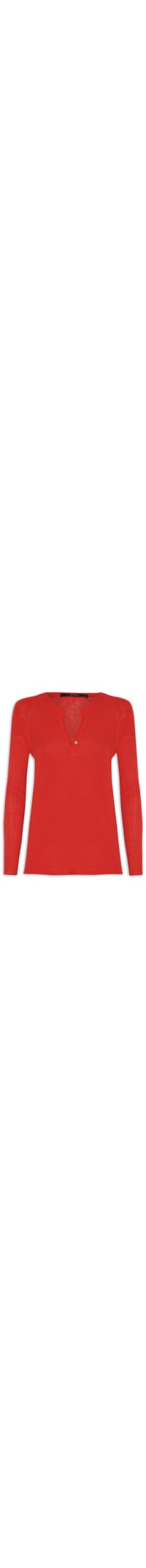 Blusa Feminina Raglan Desconstruída Fiery - Vermelho