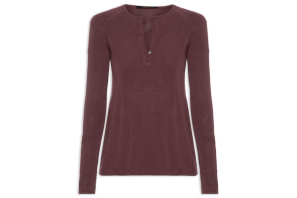 Blusa Feminina Raglan Desconstruída - Marrom