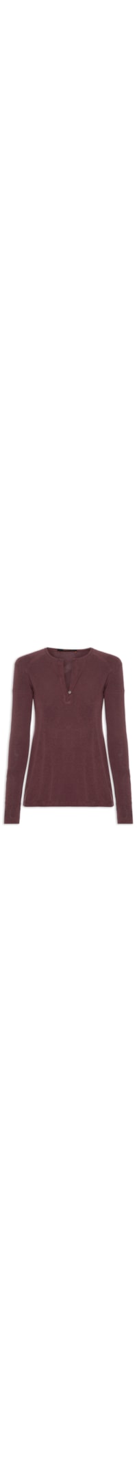 Blusa Feminina Raglan Desconstruída - Marrom