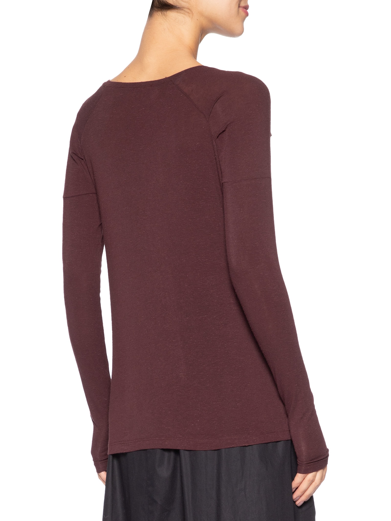 Blusa Feminina Raglan Desconstruída Marrom Animale