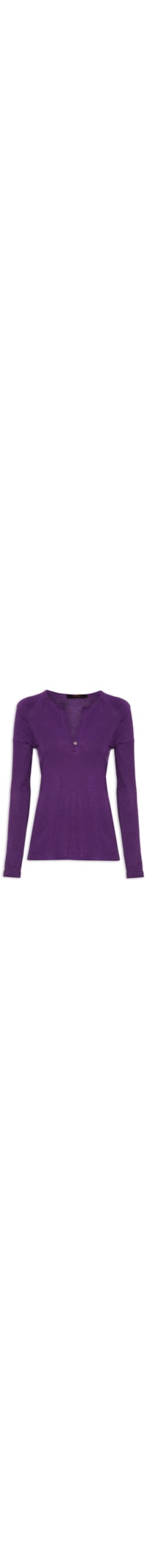 Blusa Feminina Raglan Descontruída Plum - Roxo