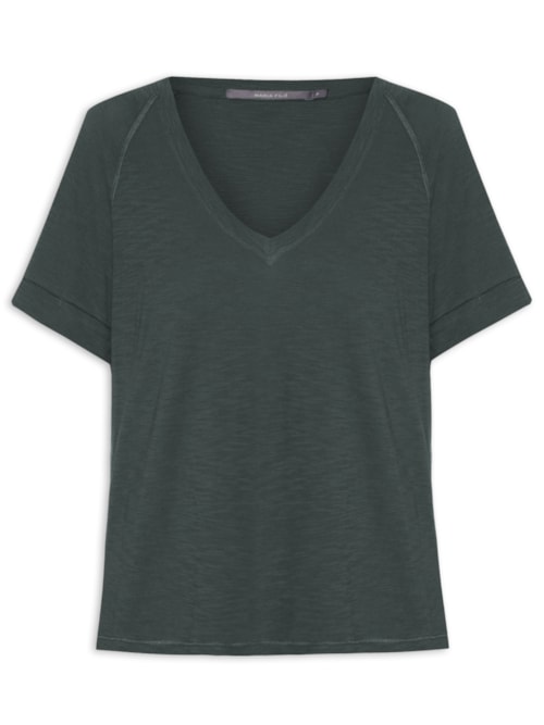 Blusa Feminina Raglan Detalhe Costura – Cinza