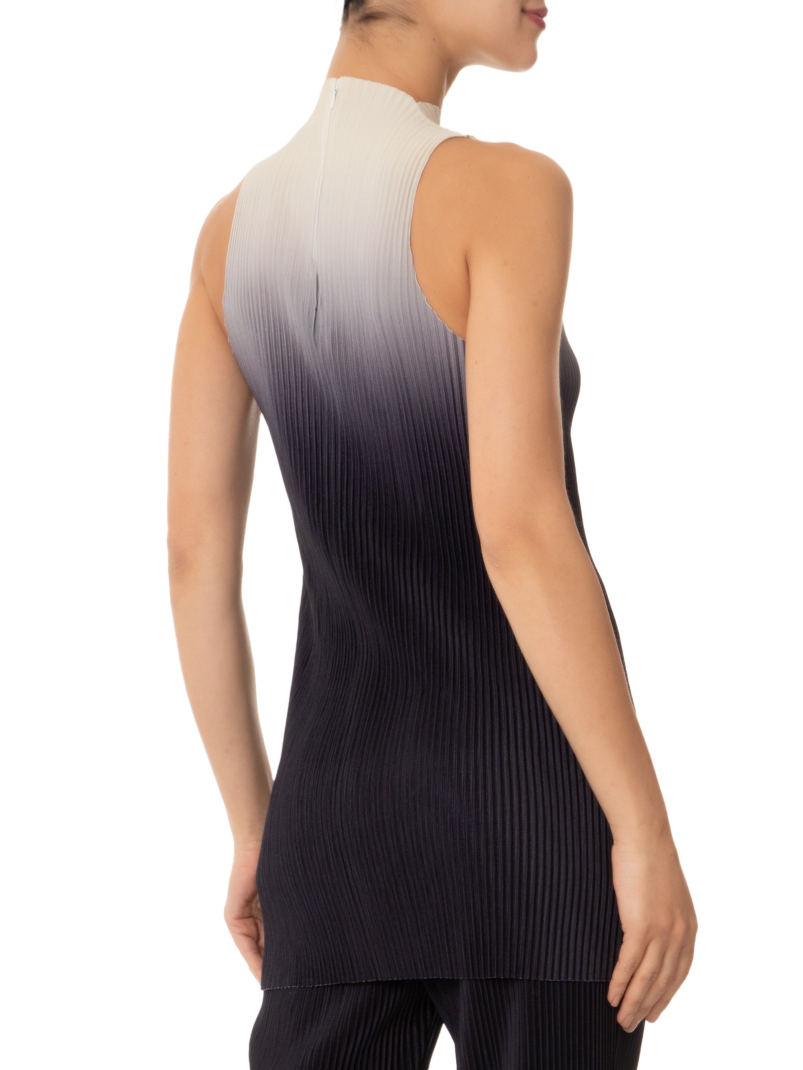 Blusa Feminina Raglan Plisse Degradê Preto Osklen