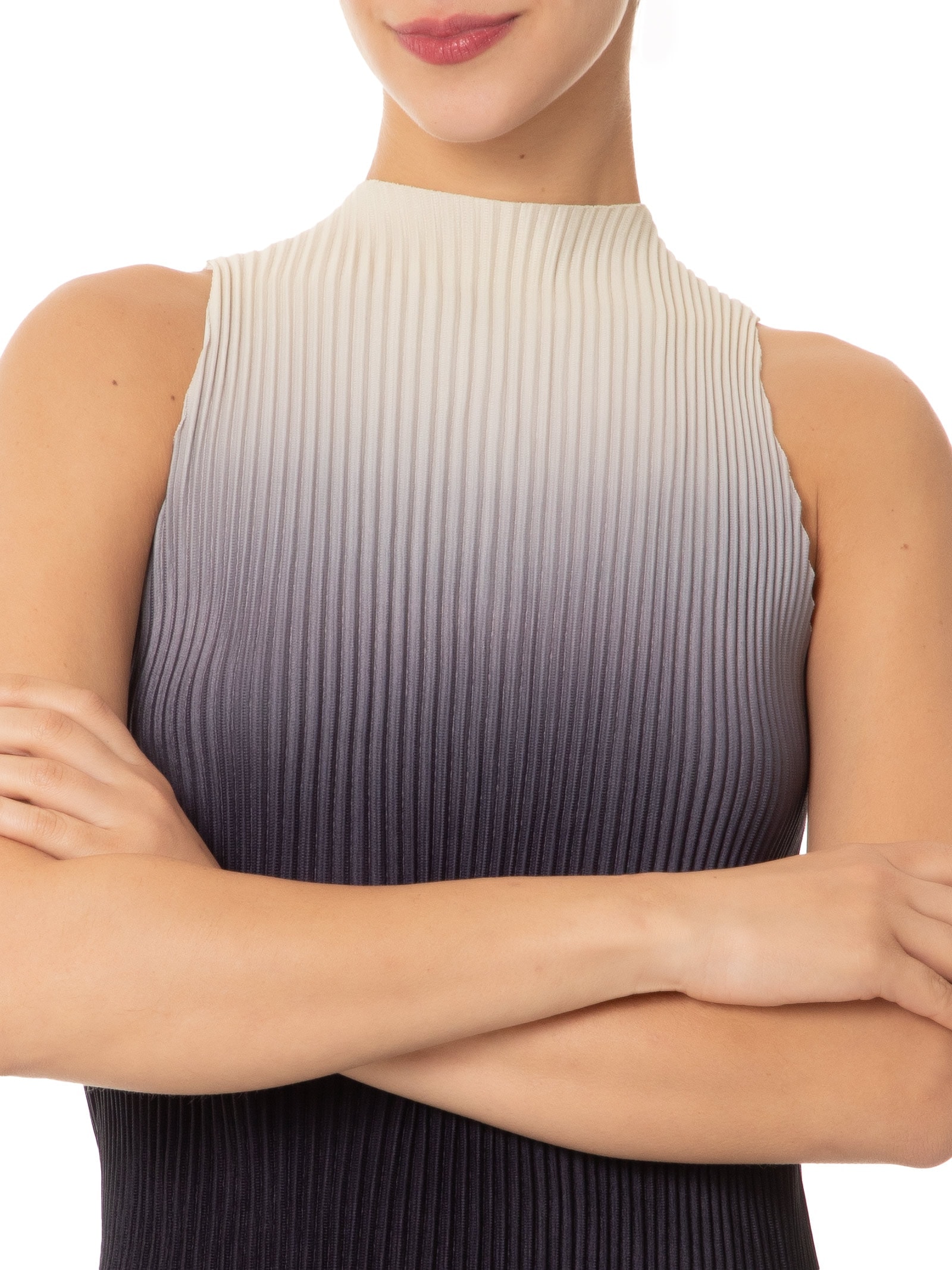 Blusa Feminina Raglan Plisse Degradê Preto Osklen