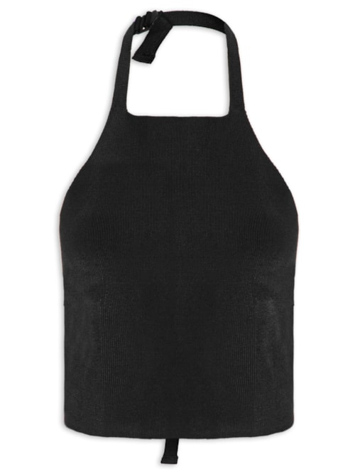 Blusa Feminina Rayon Frente Única – Preto