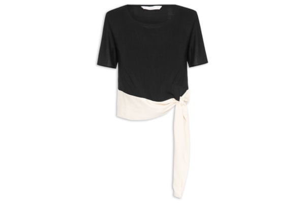 Blusa Feminina Rayon New Slub - Preto