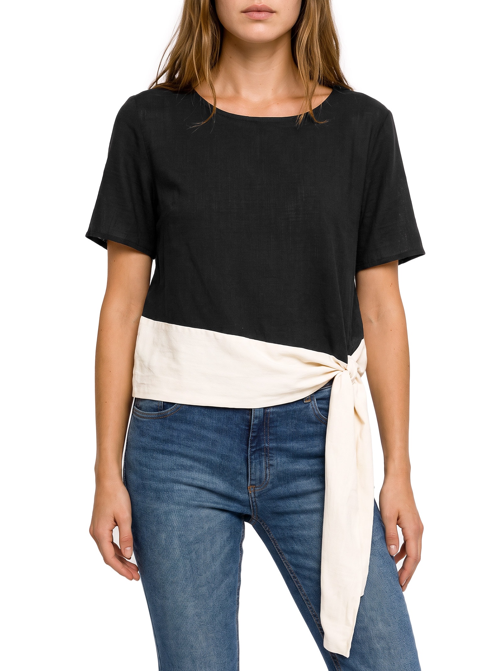 Blusa Feminina Rayon New Slub Preto Lez A Lez