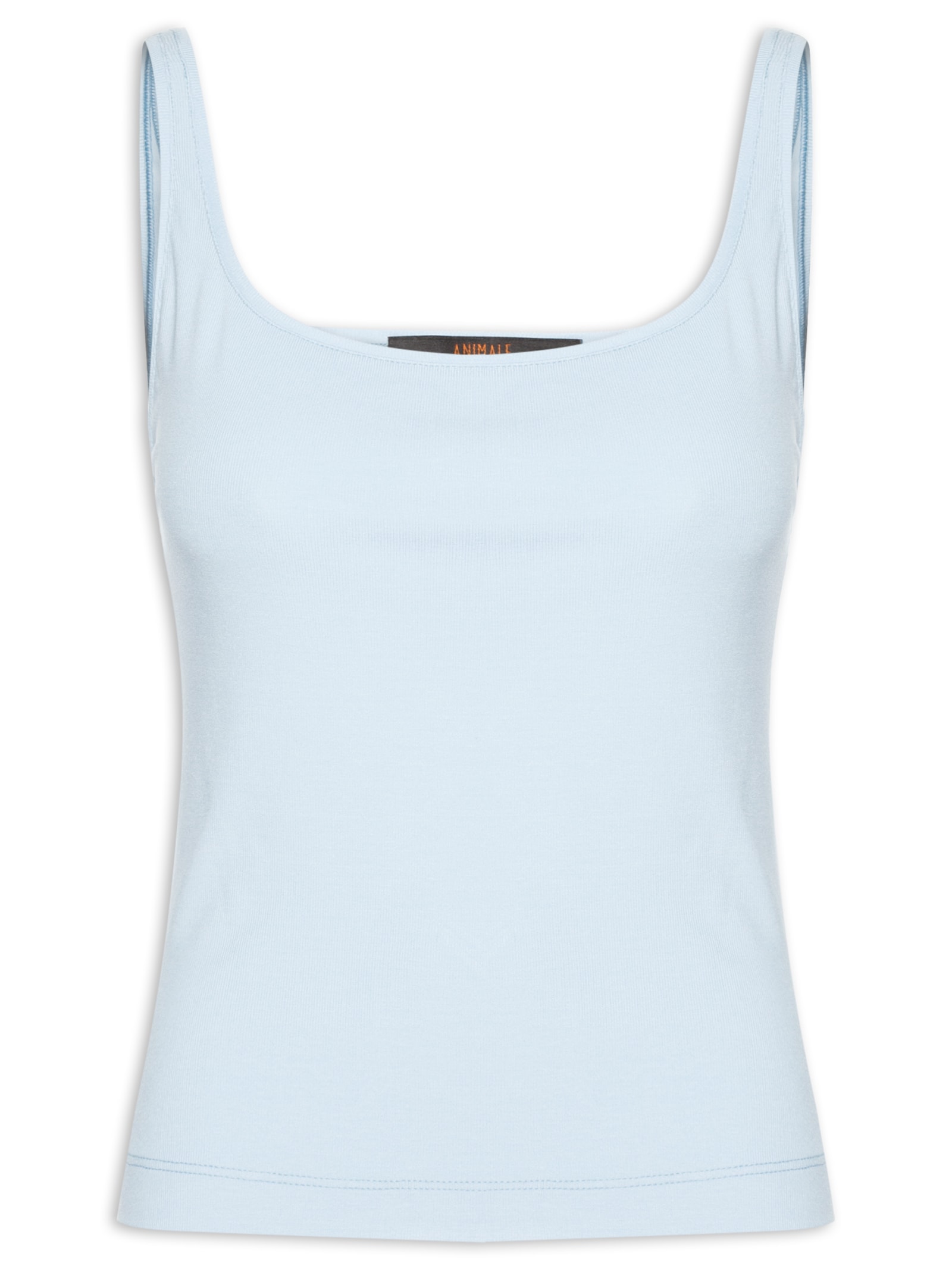 Blusa Feminina Regata Decote Quadrado Azul Animale