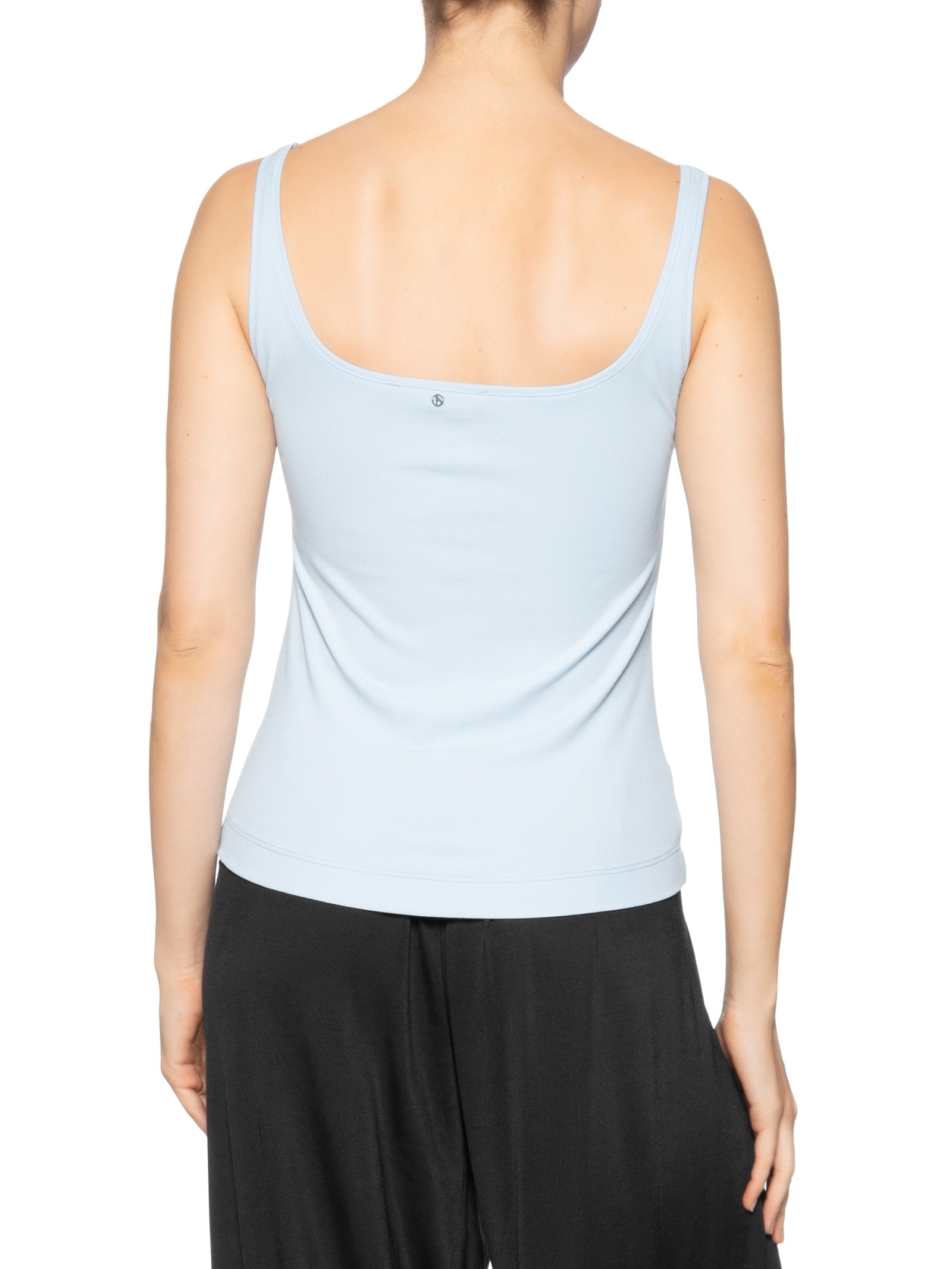 Blusa Feminina Regata Decote Quadrado Azul Animale