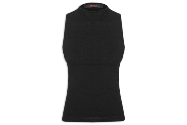 Blusa Feminina Regata Gola Alta - Preto
