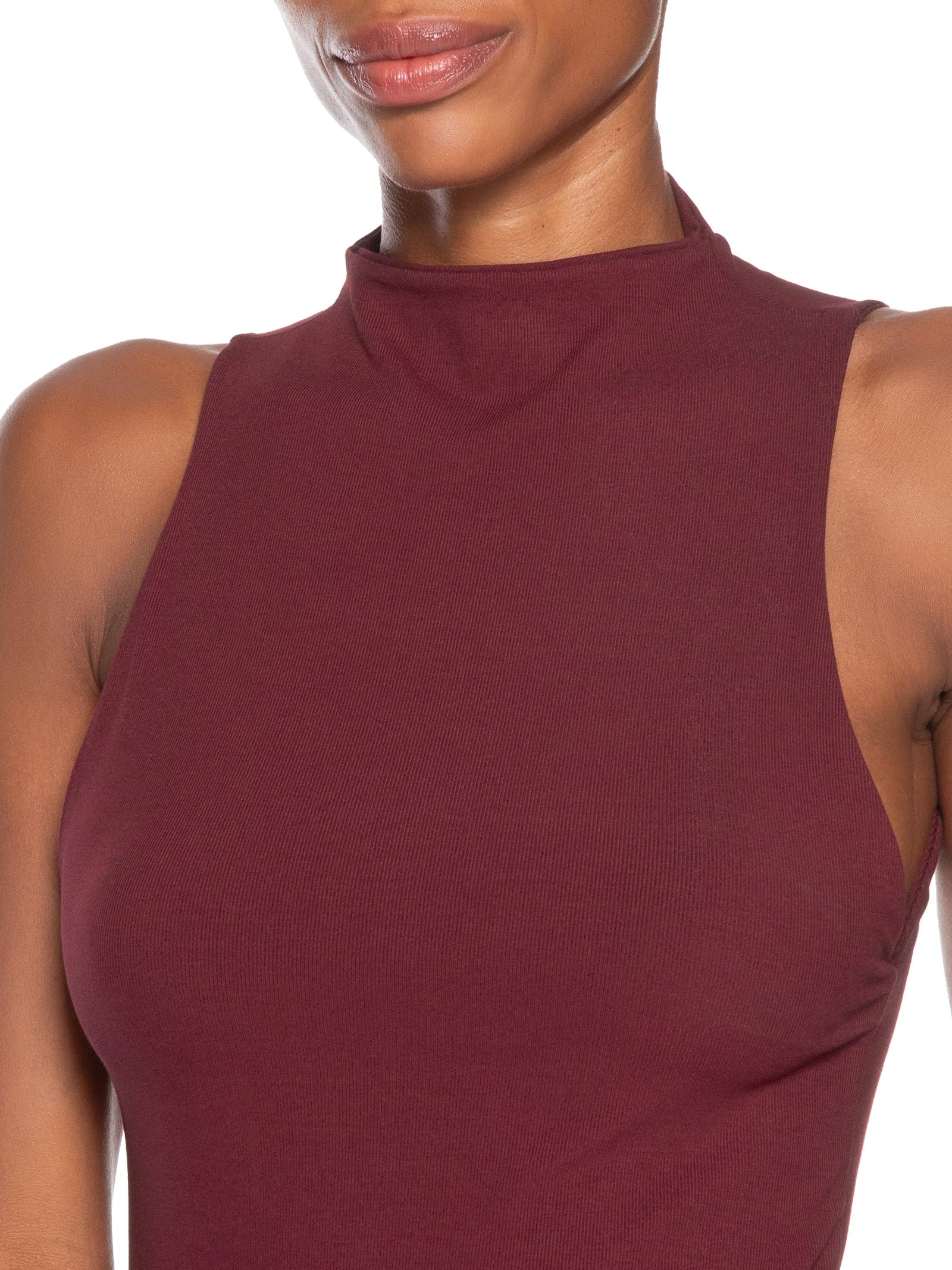 Blusa Feminina Regata Gola Alta Vermelho Animale