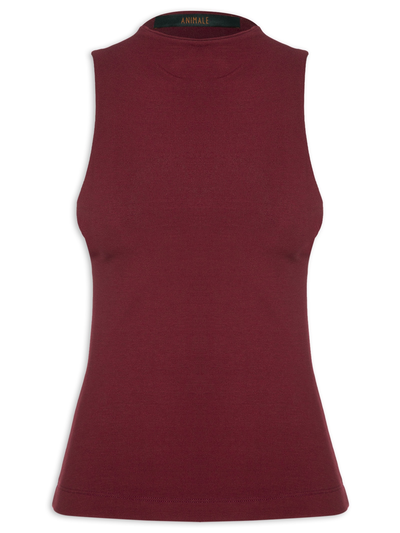 Blusa Feminina Regata Gola Alta Vermelho Animale