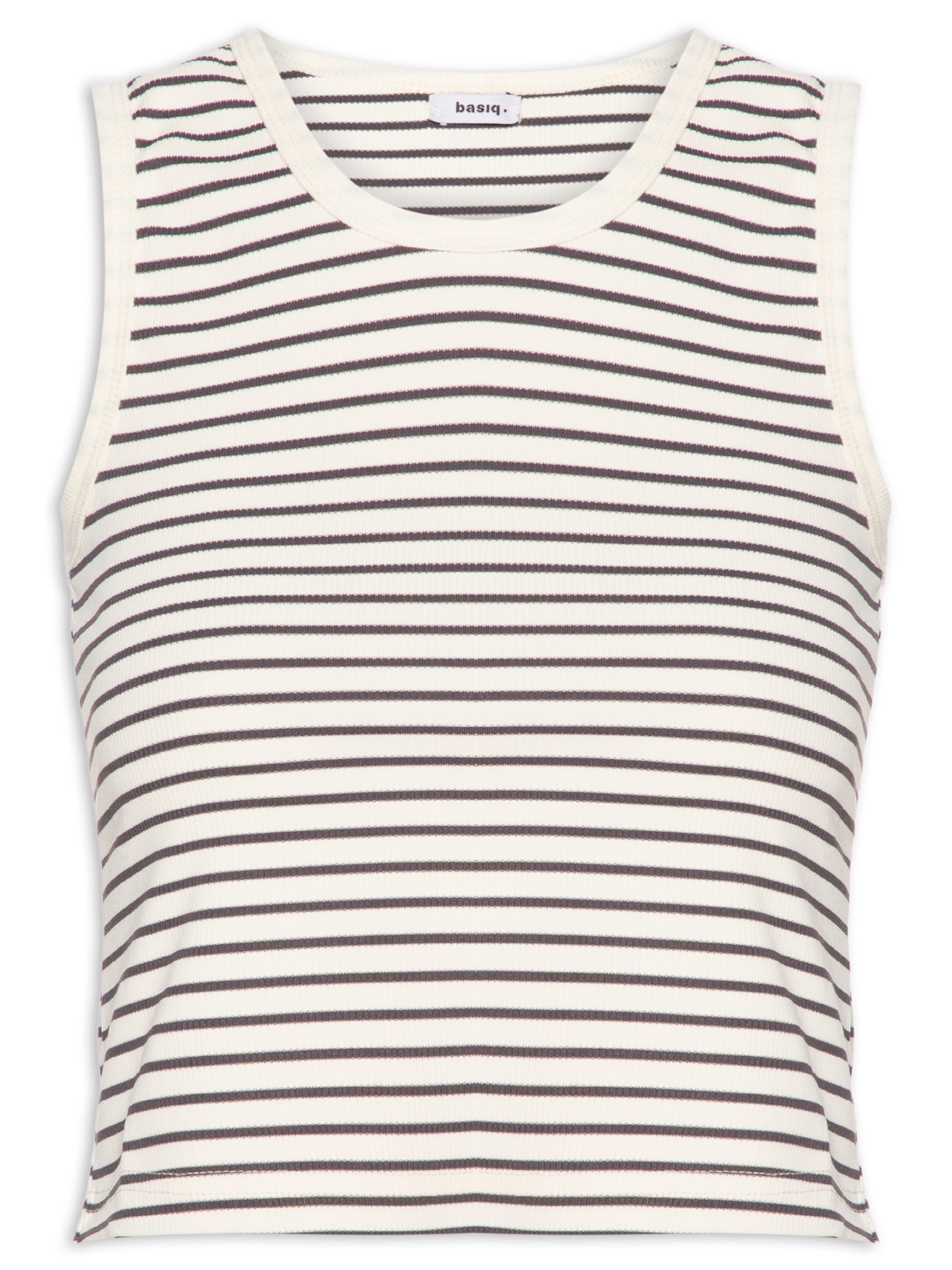 Blusa Feminina Regata Listrada Cinza Basiq
