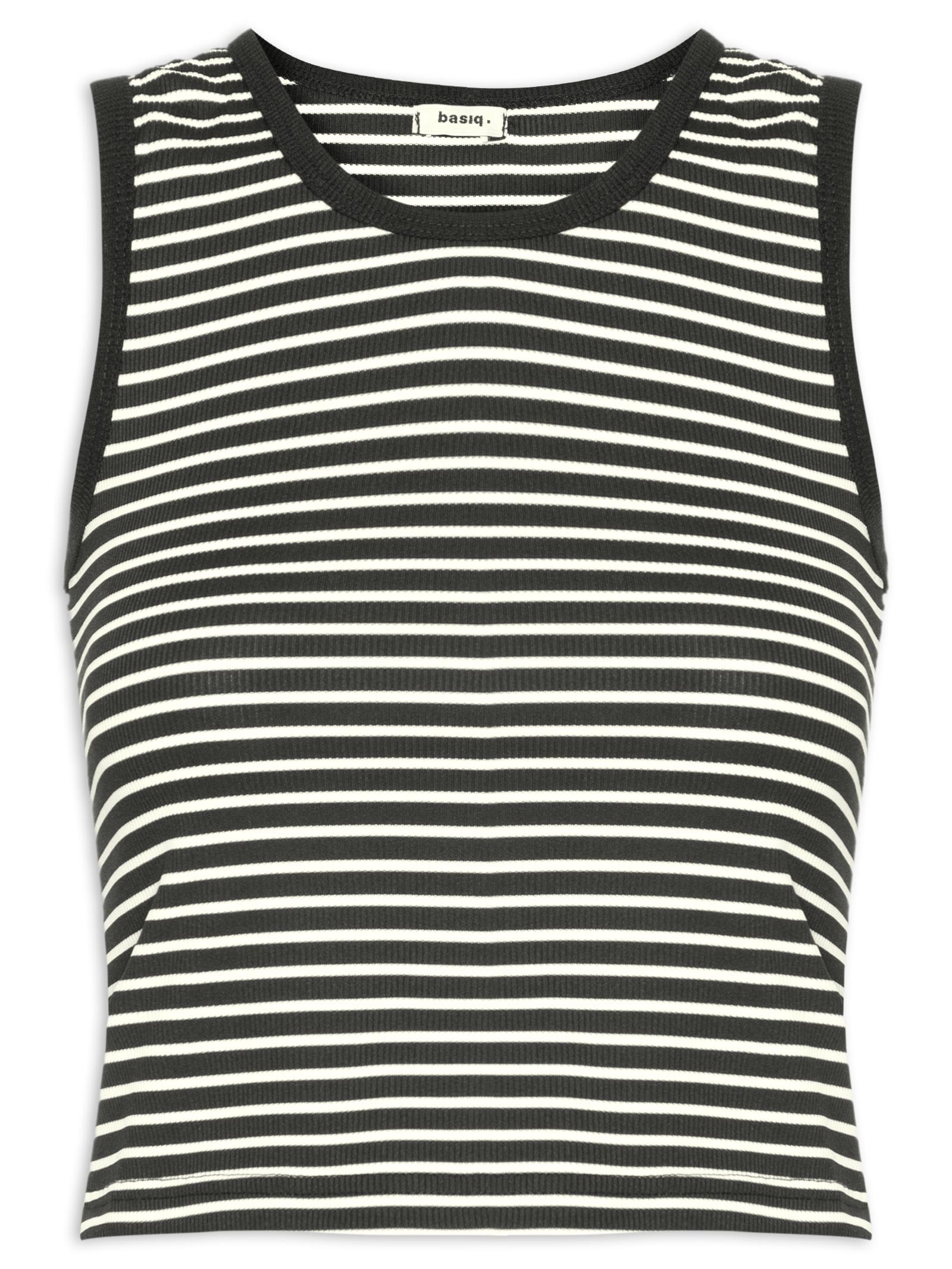 Blusa Feminina Regata Listrada Preto Basiq