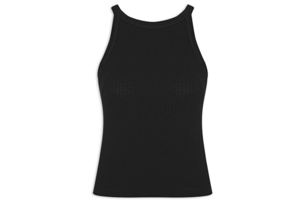 Blusa Feminina Regata Sem Costura - Preto