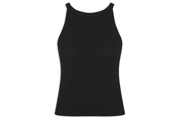 Blusa Feminina Regata Sem Costura - Preto