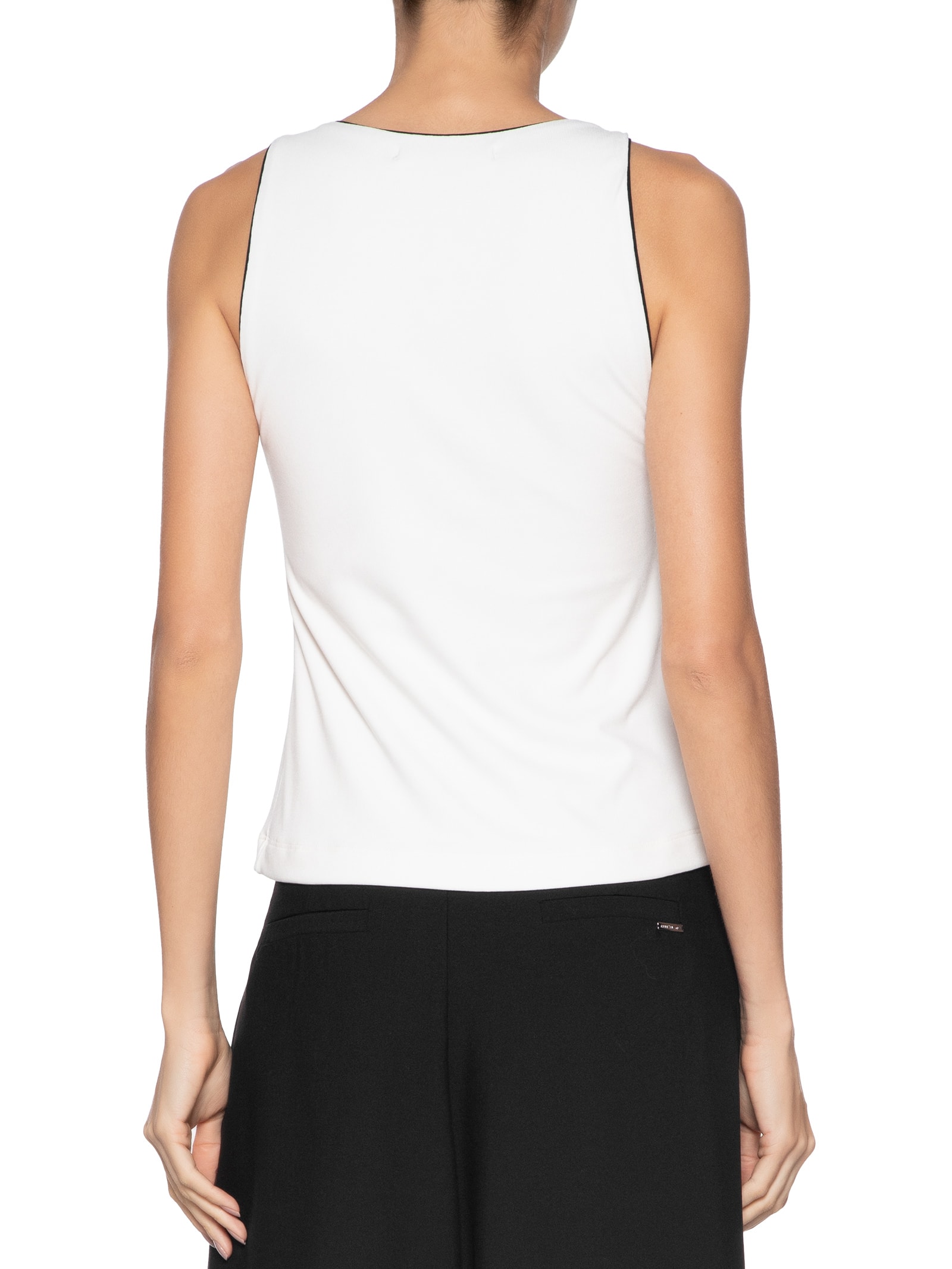 Blusa Feminina Regata Vivos P&B Branco Animale