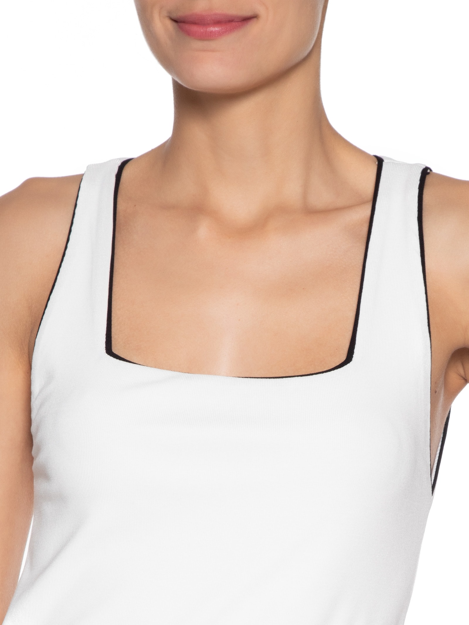 Blusa Feminina Regata Vivos P&B Branco Animale