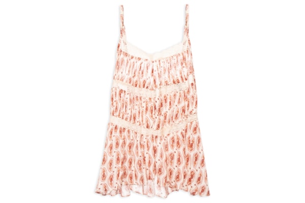 Blusa Feminina Renda Estampa Beira Mar – Bege