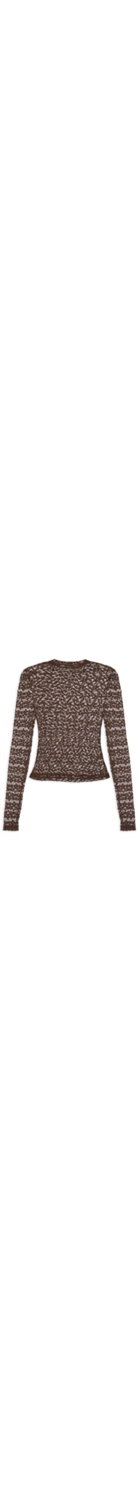 Blusa Feminina Renda - Marrom