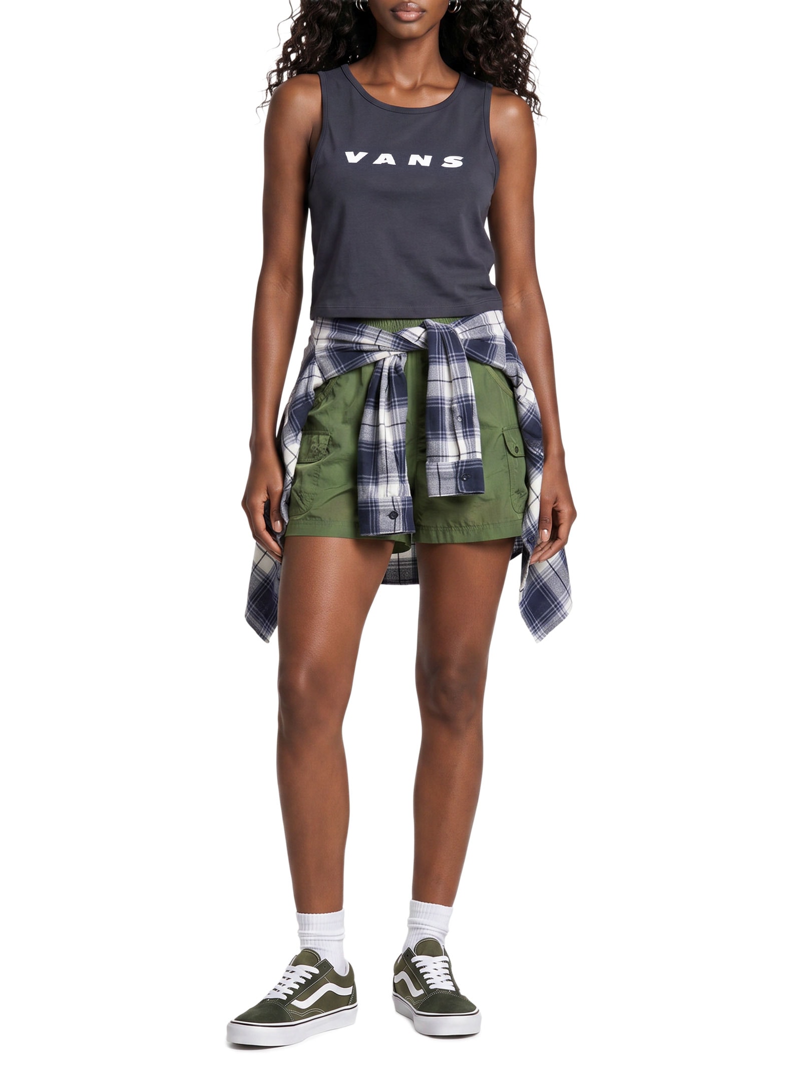 Blusa Feminina Retro Fitted Tank Azul Vans