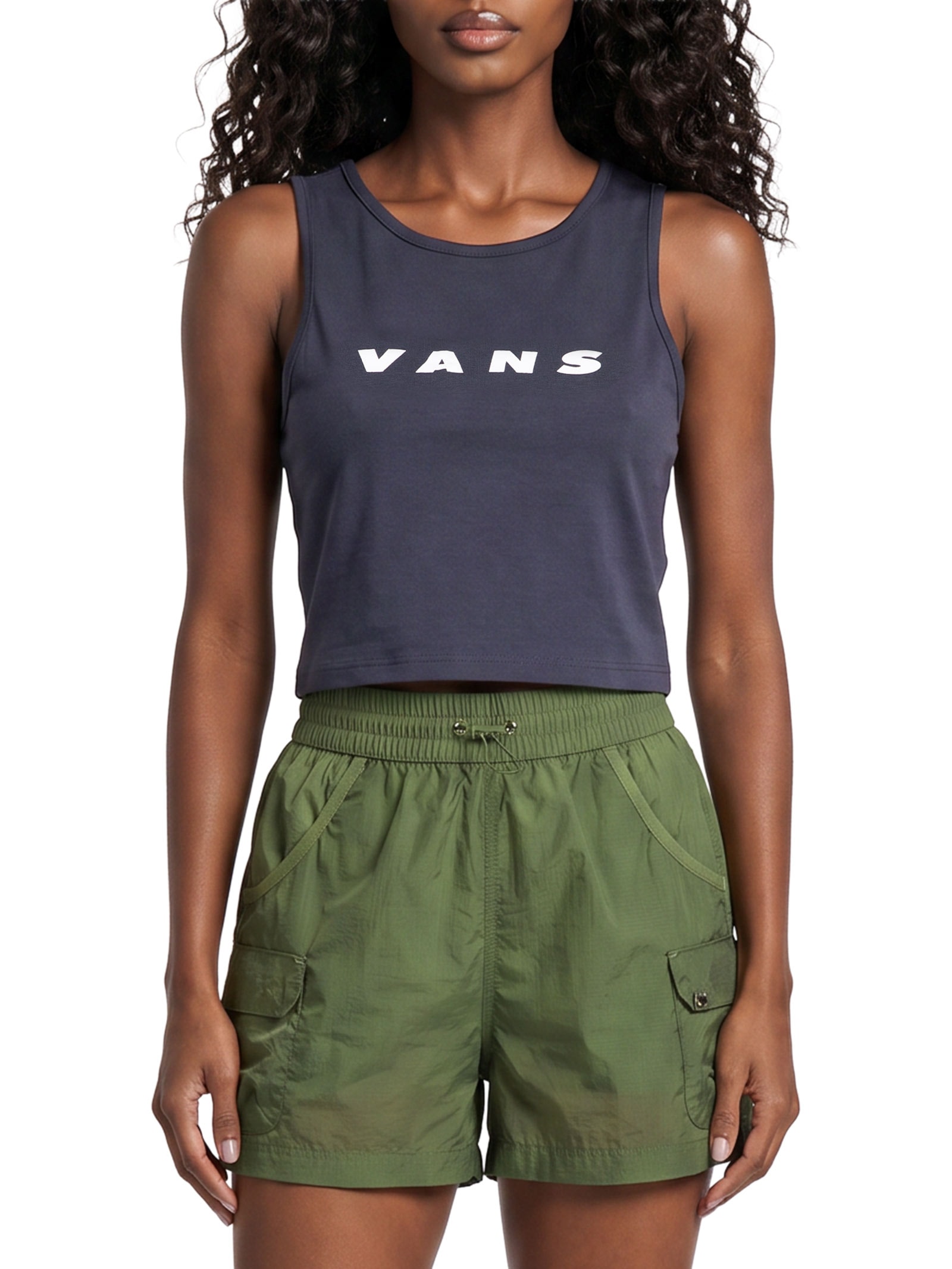 Blusa Feminina Retro Fitted Tank Azul Vans