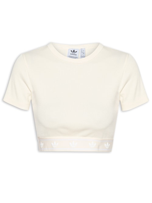 Blusa Feminina Rib SS Top – Off White