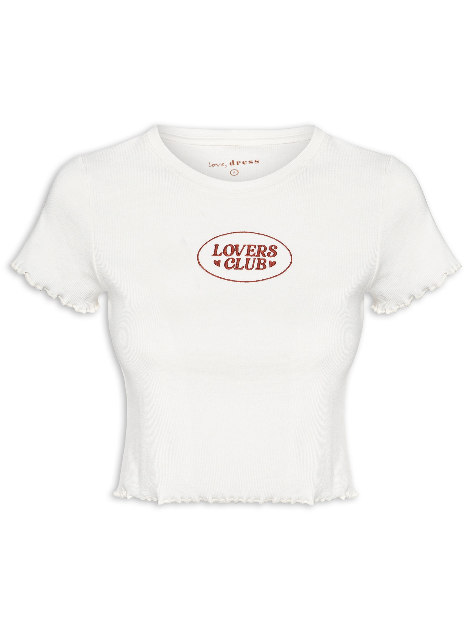 Blusa Feminina Ribana Bordado Lovers Club Off White Dress To