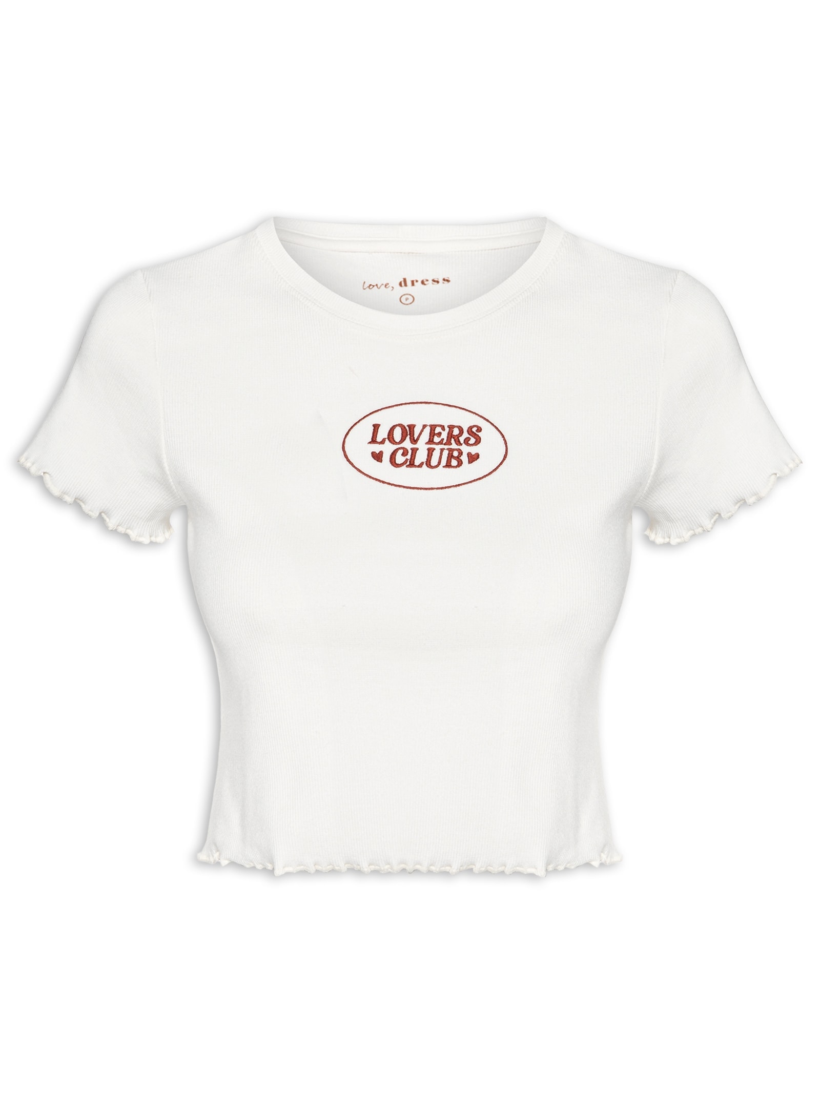 Blusa Feminina Ribana Bordado Lovers Club Off White Dress To