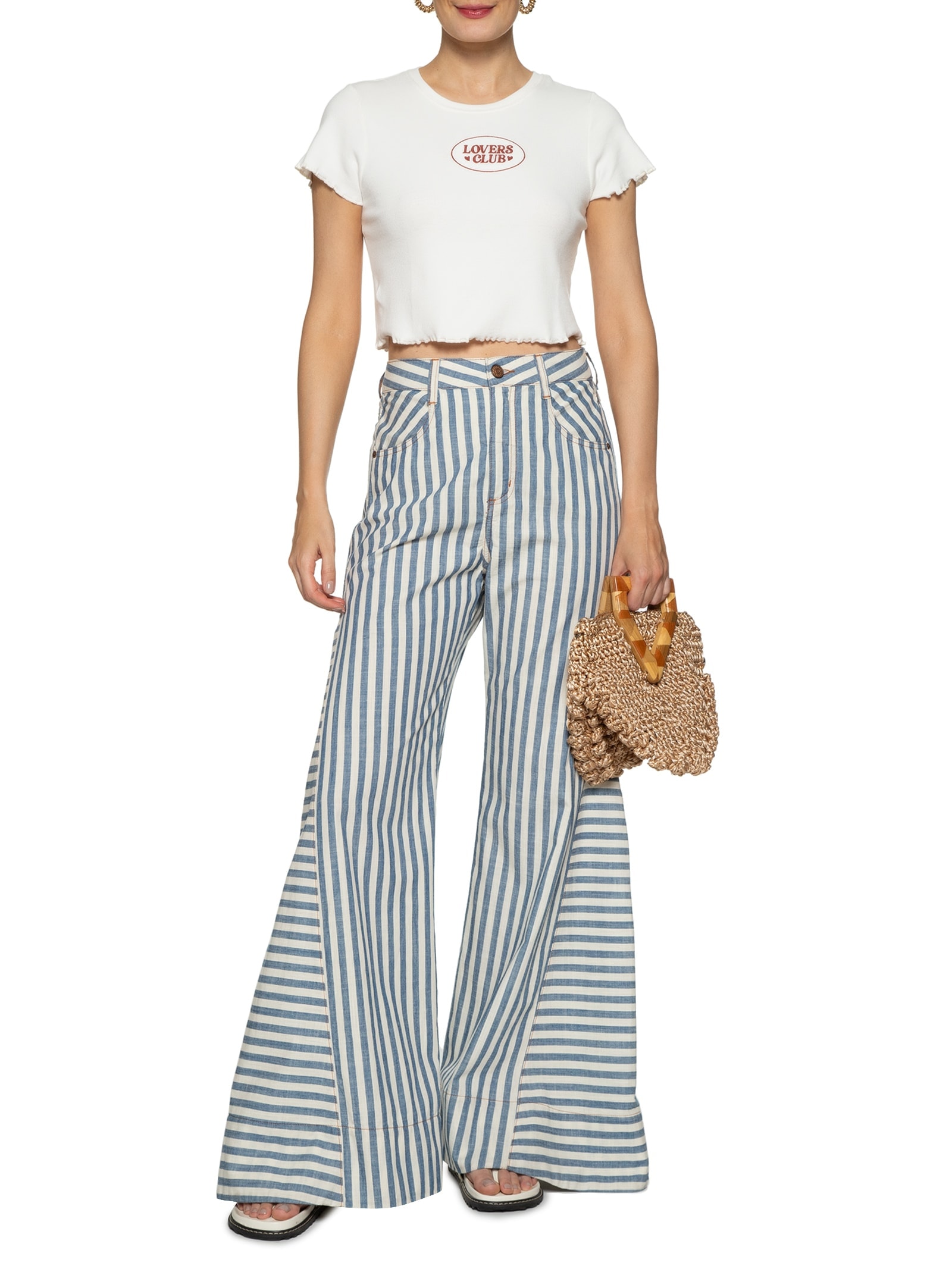 Blusa Feminina Ribana Bordado Lovers Club Off White Dress To