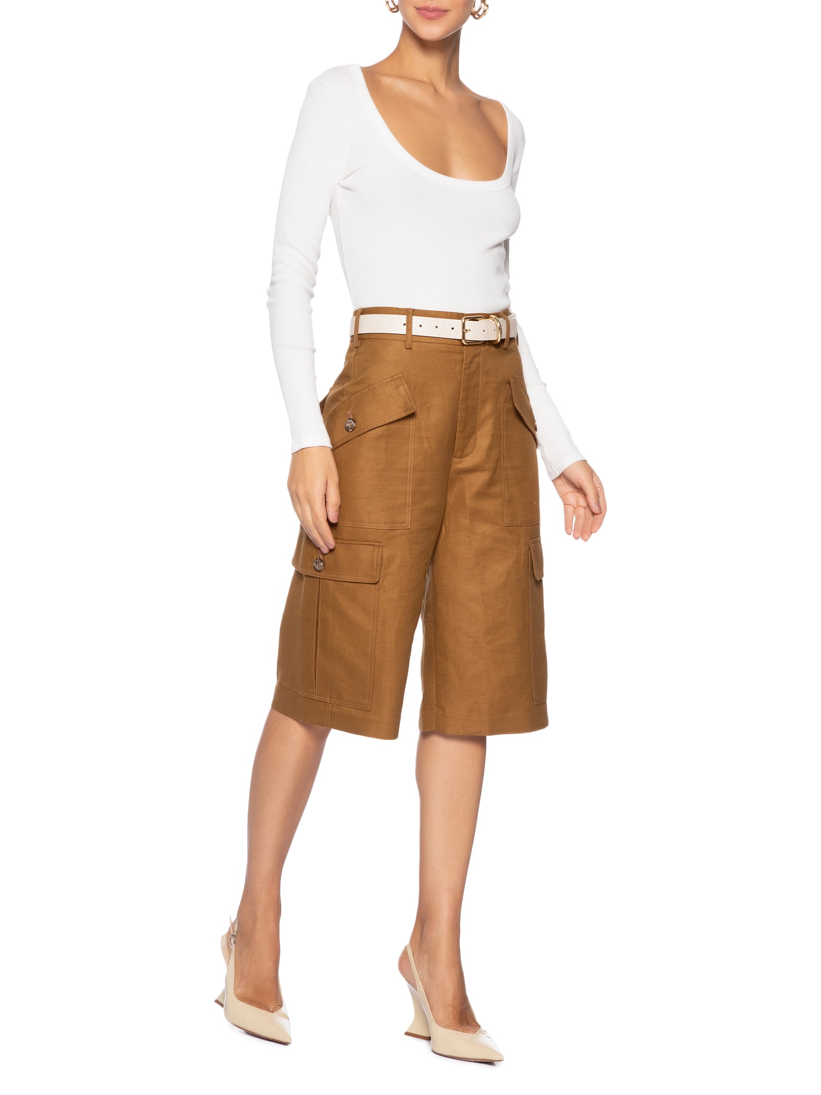 Blusa Feminina Ribana Manga Longa Branco Animale