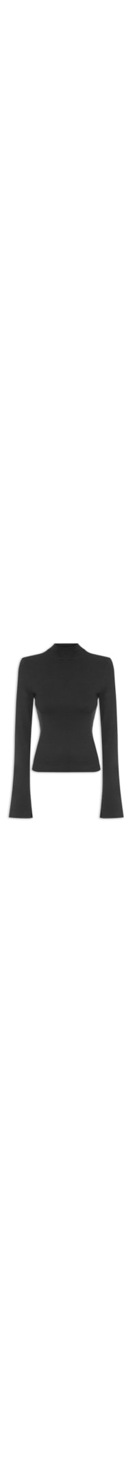 Blusa Feminina Ribana Manga Longa - Preto
