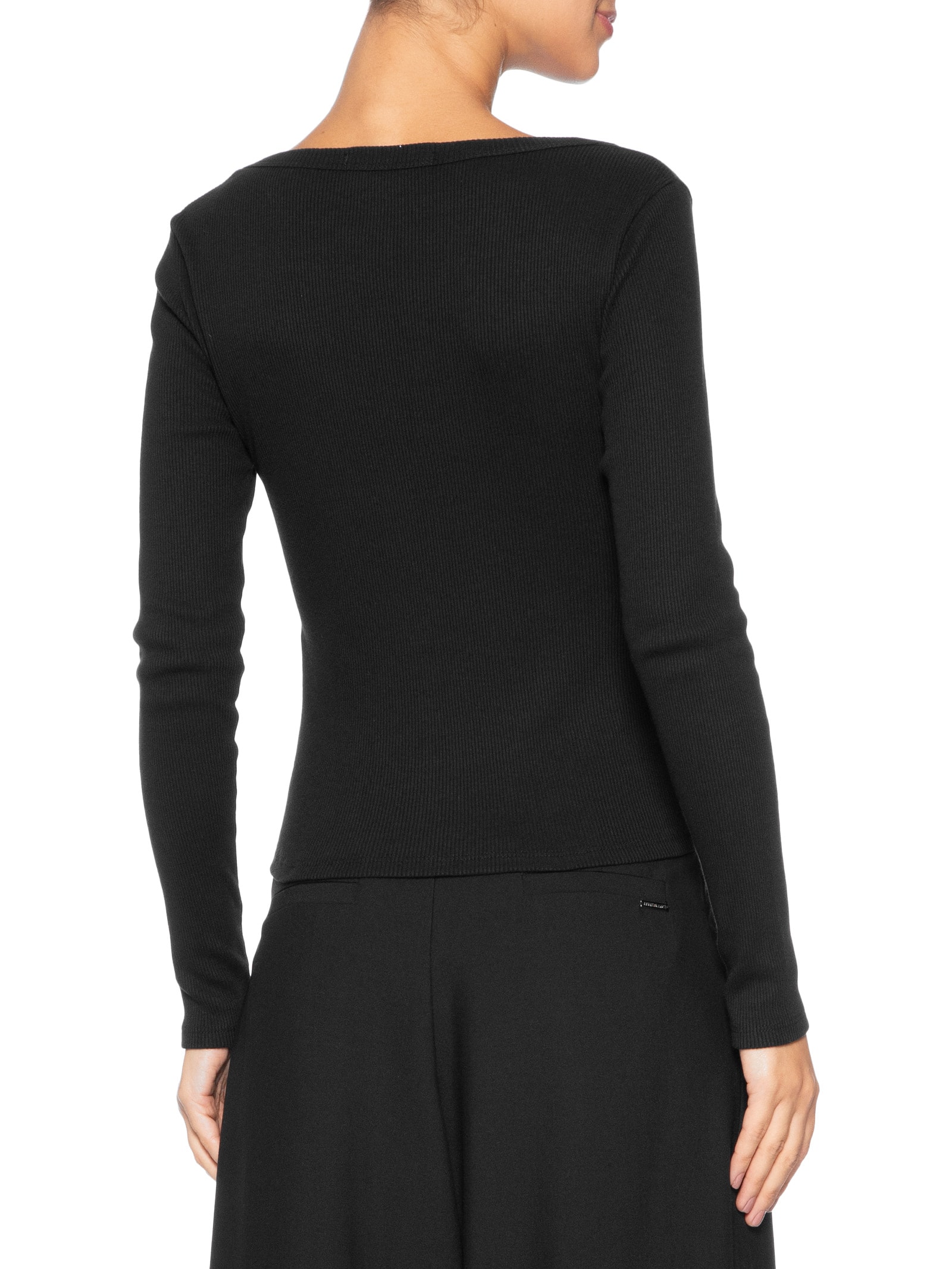 Blusa Feminina Ribana Manga Longa Preto Animale