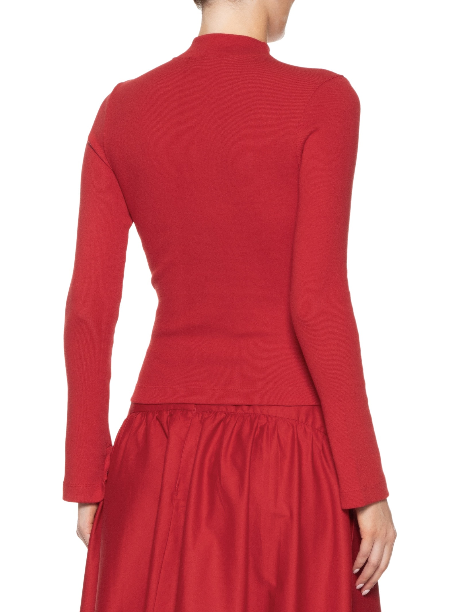 Blusa Feminina Ribana Manga Longa Vermelho Farm