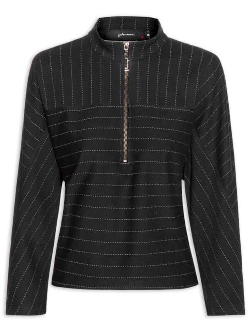 Blusa Feminina Risca De Giz Stella – Preto